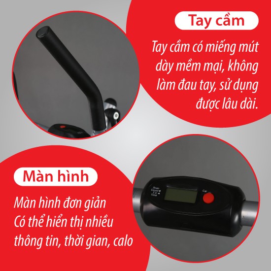 Máy Chạy Bộ Trên Không Tại Nhà, May Chạy Bộ Chịu Lực Tốt, Loại lớn Siêu Bền