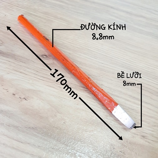 Đục Sắt Đầu Dẹp Loại Nhỏ Trọng Lượng 75g Kích Thước 8x170mm Đúc Liền Khối Cứng Cáp Tăng Hiệu Qủa Đục Đẽo