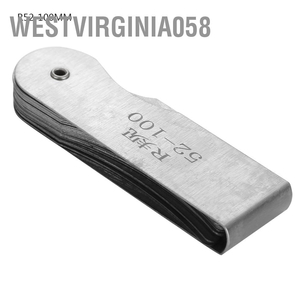 Có thể bán buôn Máy đo bán kính phi lê bằng thép không gỉ Bên ngoài Công cụ độ lồi lõm bên trong Westvirginia058 Hàng giao ngay