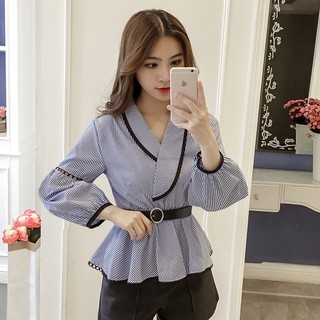 Áo voan ôm eo tay phồng thời trang dành cho nữ