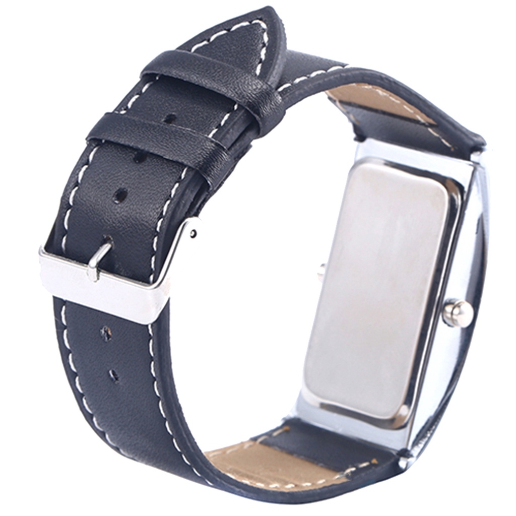 MACmk Wristwatch LED Digital Men Date Indicator Rectangle Watch for Dating