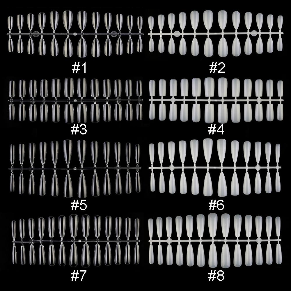 Bộ 504 / 480 Móng Tay Giả Che Phủ Toàn Diện Không Để Lại Dấu Vết