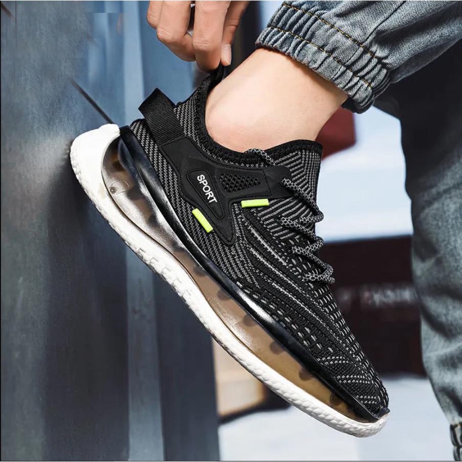 Giày Thể Thao Sneaker Nam Đế Thạch Trong Suốt Sport Thời Trang