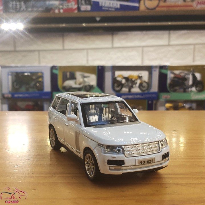 Mô hình hợp kim siêu xe Range Rover tỉ lệ 1:32 màu trắng