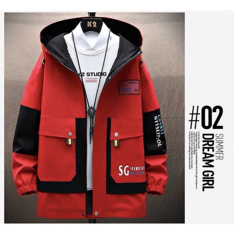 ÁO KHOÁC KAKI Nam phối 2 lớp