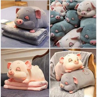 THÚ NHỒI BÔNG HÌNH HEO CON ĐÁNG YÊU - GỐI ÔM HEO CON NHỒI BÔNG