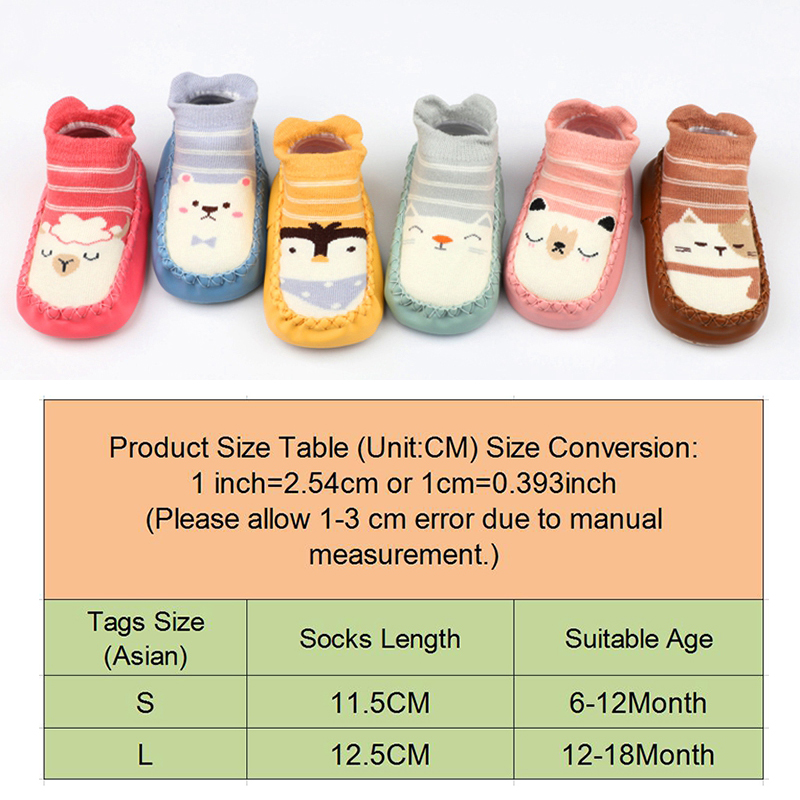 Cute Cotton 3D Baby Anti Slip Floor Socks  Infant Toddler Shoes Baby Floor Socks Children Breathable Casual Shoes