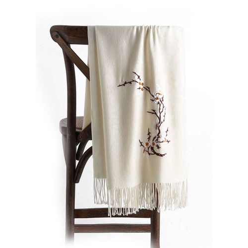 Khăn choàng nữ Cashmere SZone Chất Len Dệt Mịn 200x70cm Thu Đông