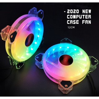 Mua Quạt CoolMoon K5 - Fan CoolMoon K5  Led RGB 12cm  trong suốt  phiên bản mới nhất 2020.
