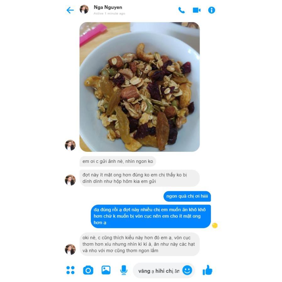 Granola siêu Hạt & Quả NOFA 600gr, Ngũ cốc giảm cân thêm Macca, Óc chó đỏ, Dâu tây | BigBuy360 - bigbuy360.vn