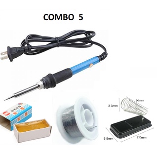  Mỏ Hàn Thiếc 60W Màu Xanh Điều Chỉnh Nhiệt Độ 