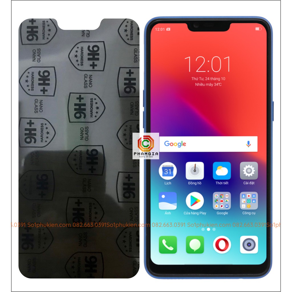 Dán cường lực chống nhìn trộm Realme C1 nano