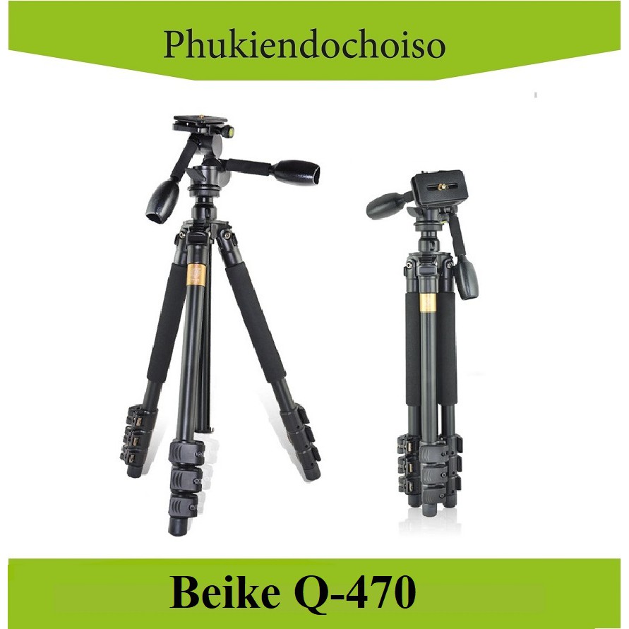 Chân máy ảnh BEIKE Q-470 pro (China) . Tặng Da cừu - Da thật