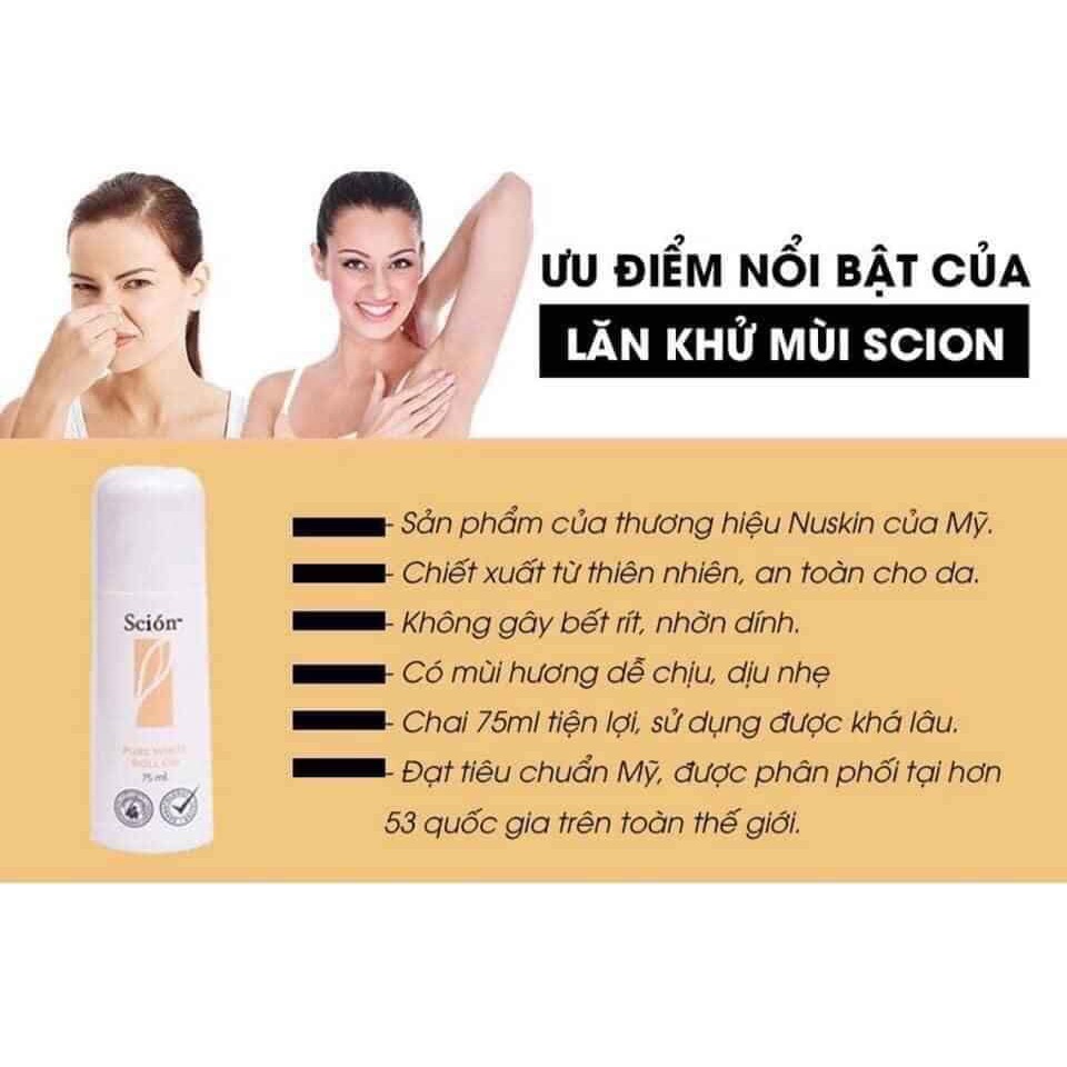 Lăn Khử Mùi💖FREESHIP💖Lăn Nách Khử Mùi Cơ Thể Scion Chính Hãng [lan nach] | BigBuy360 - bigbuy360.vn