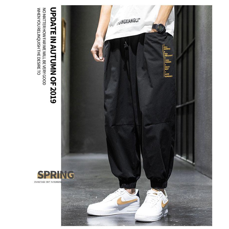 Quần jogger thụng chất thô KAT-unisex