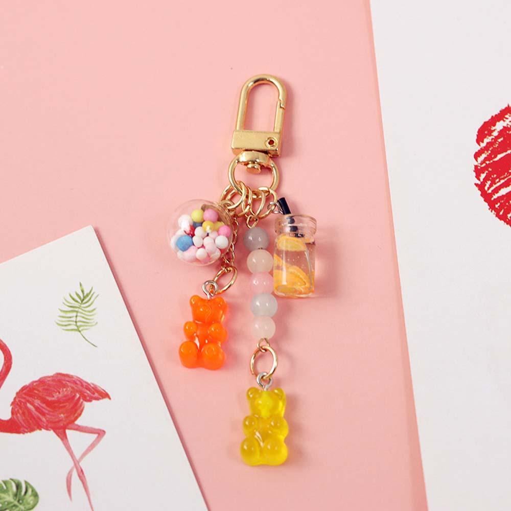 Móc Khóa Bằng Acrylic Hình Chú Gấu Dễ Thương Cho Nữ