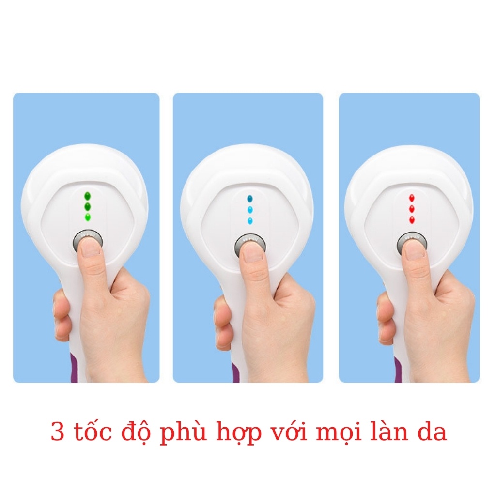 Máy tắm Korona 2in1, cây cọ lưng, chà lưng cao cấp kèm 5 đầu: Dụng cụ tắm, rửa mặt và tẩy tế bào chết body chuyên dụng