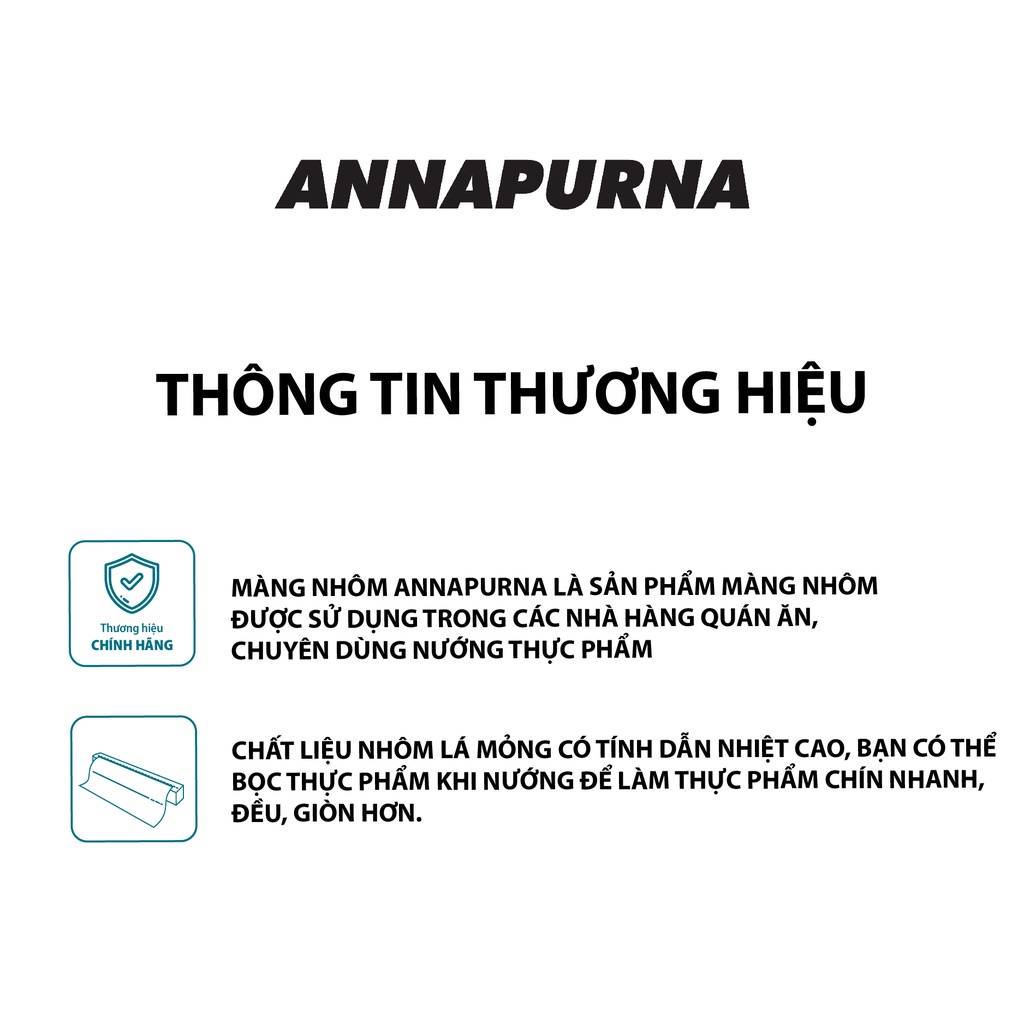 Màng nhôm thực phẩm (giấy bạc) Annapurna bọc thực phẩm Moriitalia MNTP00003131