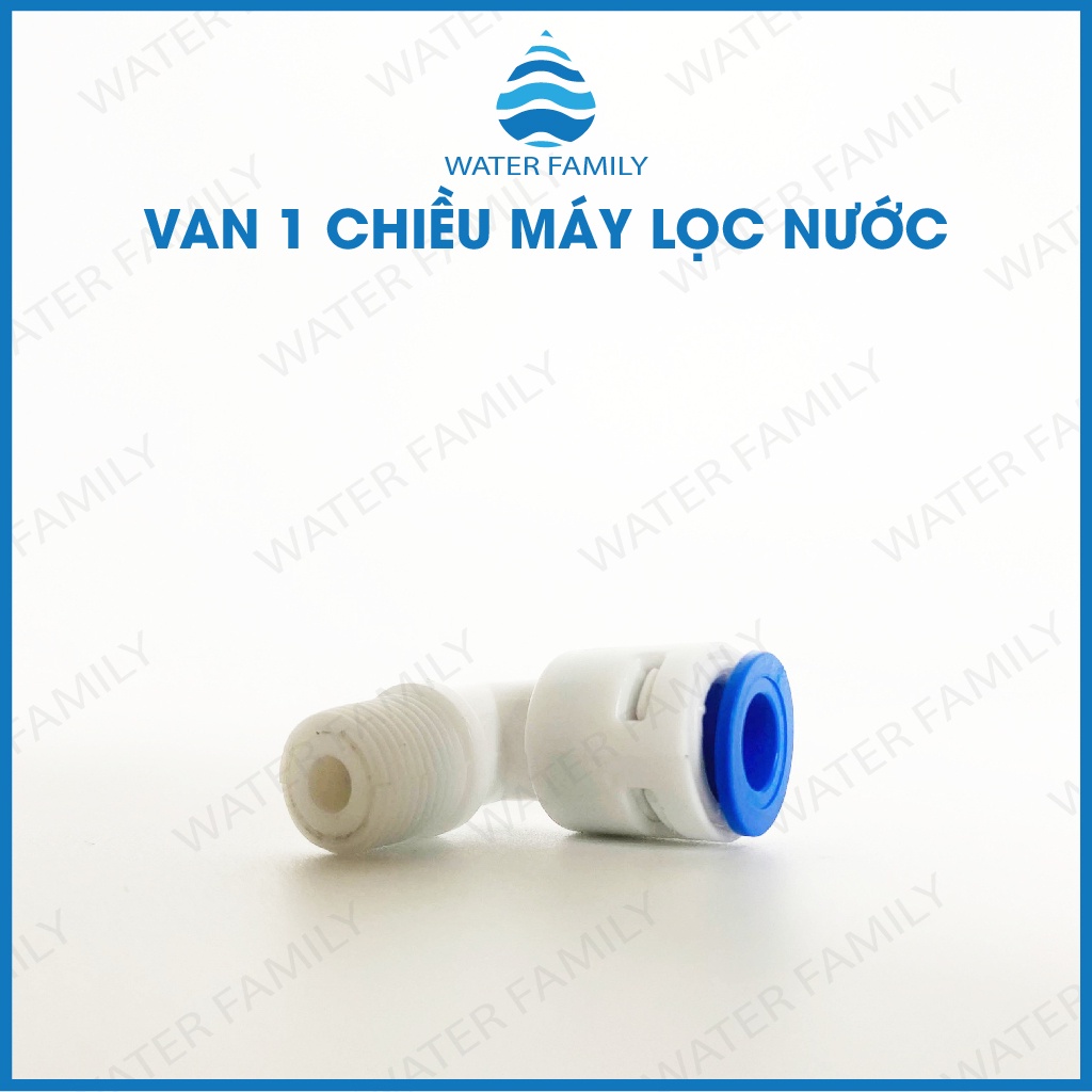 Van 1 chiều, van co vuông của máy RO 1 đầu ren 10-1 đầu dây 6