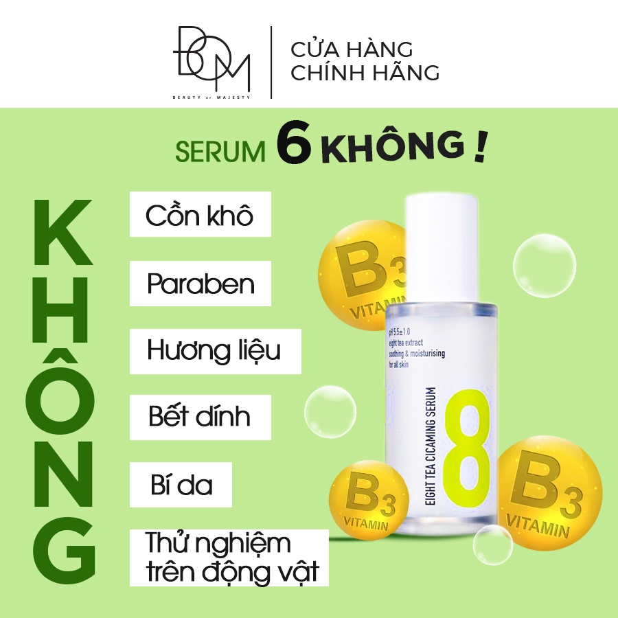 Serum Cấp Ẩm Và Phục Hồi Da Chiết Xuất Từ Rau Má Bom Eight Tea 38ml