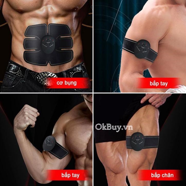 Miếng dán tập cơ bụng 6 múi + cánh tay,,miếng dán tập cơ tay, miếng dán massger cao cấp