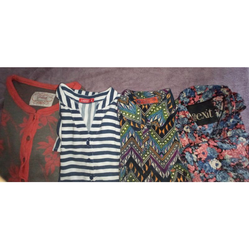 Preloved Tunic blouse Rời Thương Hiệu Đồ Họa triset