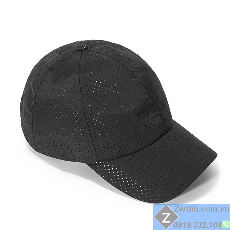 Nón lưỡi trai dù đen Classic thoáng khí cho cả nam và nữ
