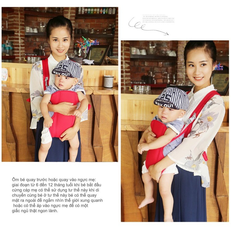 Địu trẻ em 4 tư thế cho mẹ và bé
