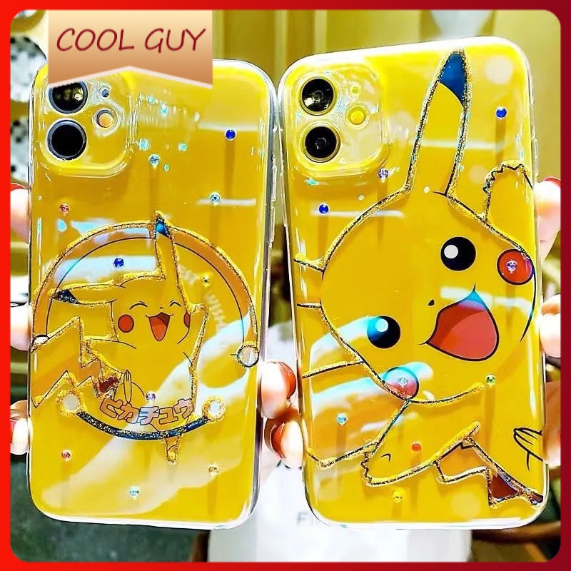 Ốp Điện Thoại Blu-ray Mềm In Hình Pikachu Hoạt Hình Cho Iphone 6 / 6plus / 6splus / 7 / 7plus / 8 / 8plus / x / xs / se / xr / 11 / 12 / 13 / pro / max