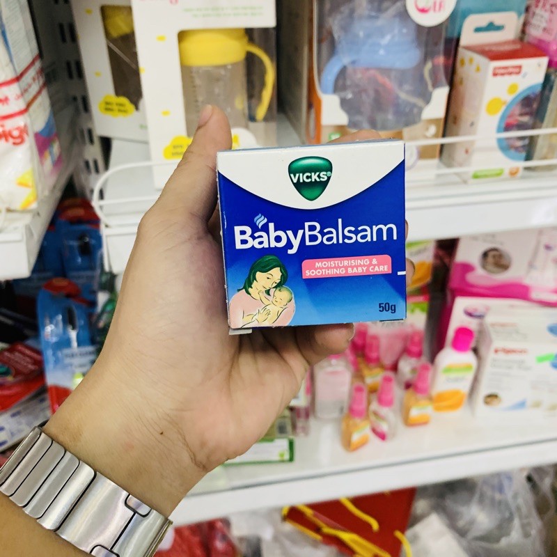 Dầu Bôi Giữ Ấm Giảm Ho Cho Trẻ Vicks Baby Balsam Của Đức