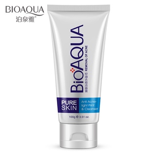 [Hàng mới về] Sữa rửa mặt Bioaqua kiểm soát dầu giảm mụn đầu đen cho nam và nữ
