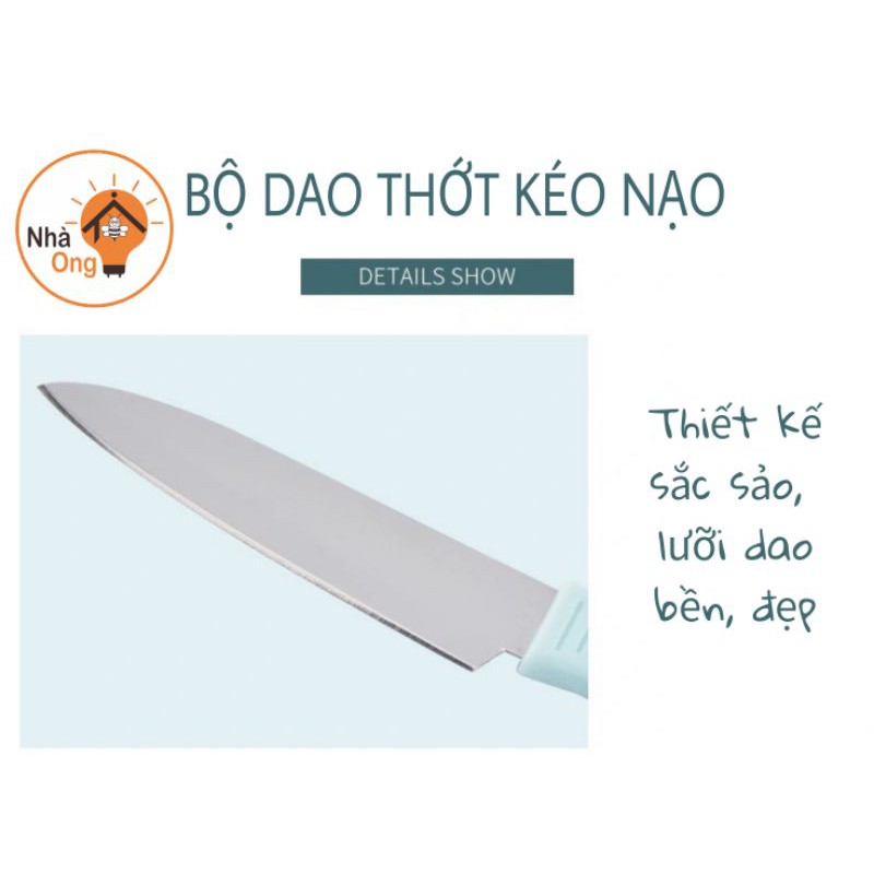 [COMBO SIÊU RẺ] Set Dao Thớt Chế Biến Đồ Ăn Dặm Cho Bộ Dao Thớt 4 Chi Tiết Chế Biến Đồ Ăn Dặm Cho Bé