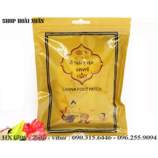 Miếng dán thải độc bàn chân lanna foot patch thái lan - hx1708