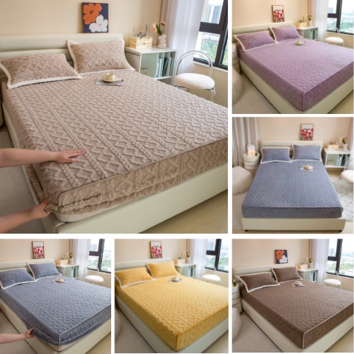 Combo 3 Món Ga Giường - Vỏ Gối, Lông CỪU TAFURONG - Ga Len Cừu Mông Cổ Thế Hệ Mới