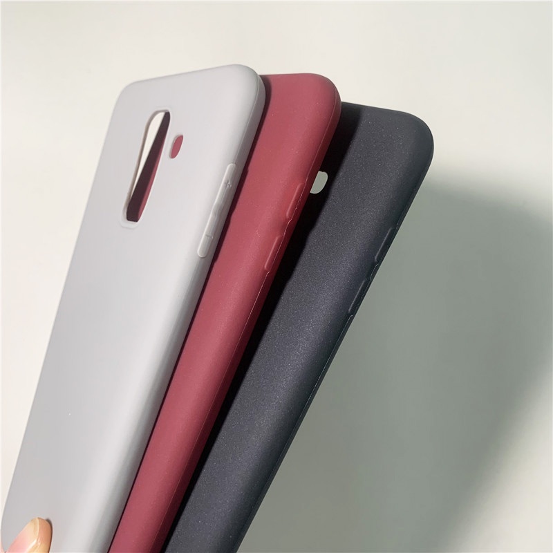 Ốp Lưng TPU Mềm Màu Trơn Siêu Mỏng Cho Samsung Galaxy A6 Plus 2018 A8