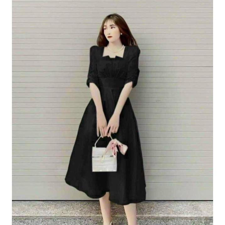 ĐẦM THIẾT KẾ CỔ VUÔNG BIGSIZE