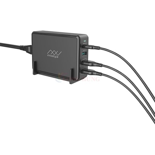 Sạc đa cổng Innostyle Gomax Pro 3USB 1Type-C PD80W IC80-4PD - Hàng chính hãng - Thiết kê nhỏ gọn 3USB,1Type-C tiện lợi
