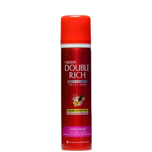 MOUSSE XỊT TÓC DOUBLE RICH HAIR MOUSSE HARD HOLD/ SOFT HOLD 150ML