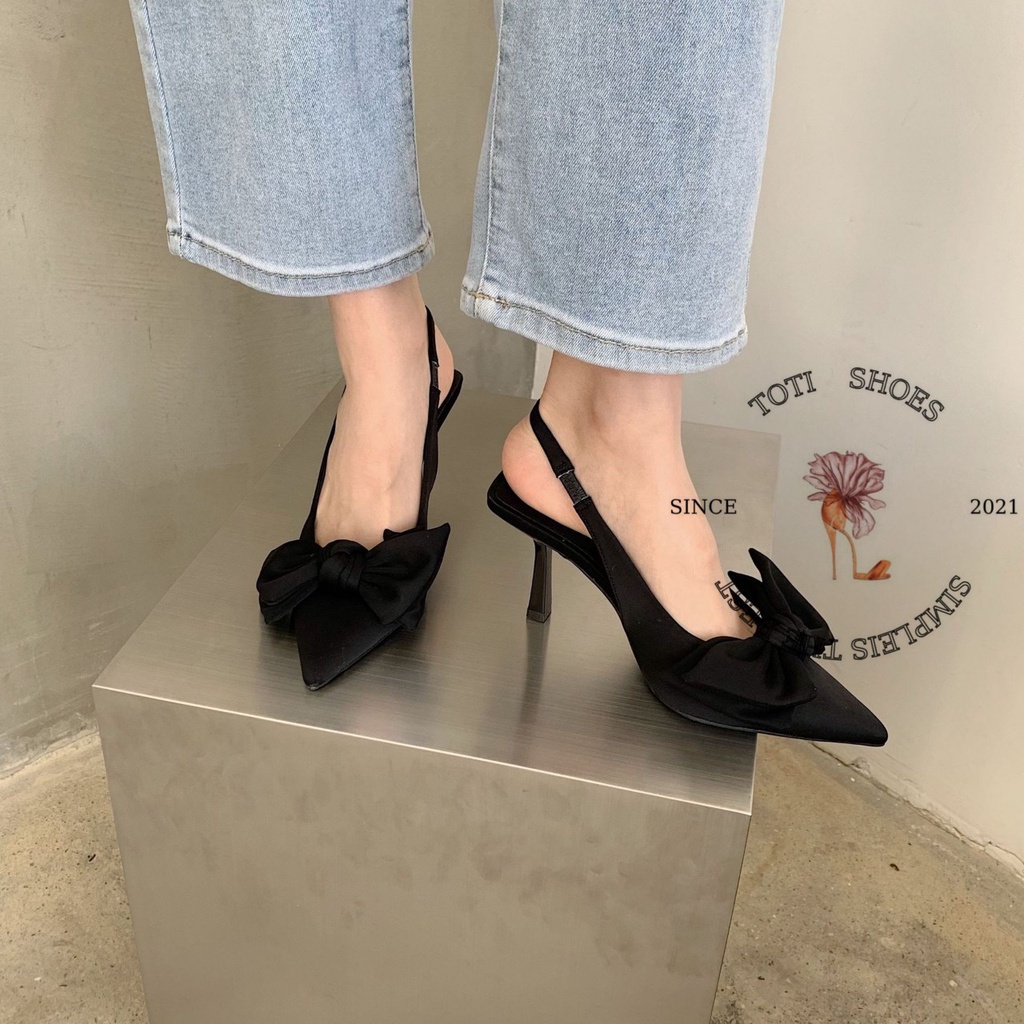 GIÀY THỜI TRANG TOTIIE STORE - SỤC NỮ BÍT MŨI NHỌN - SANDAL CAO GÓT HỞ HẠU 7 PHÂN G2209120