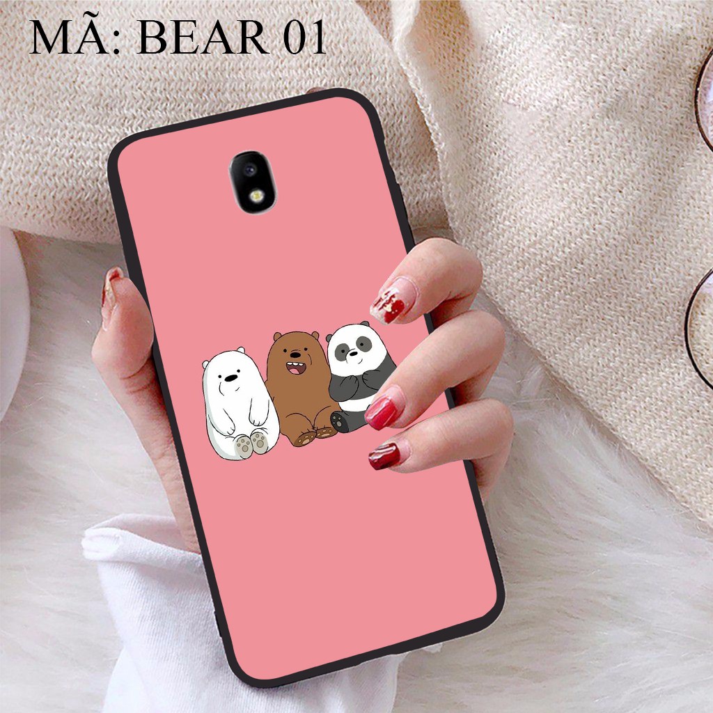 Ốp lưng Samsung J7 Pro viền dẻo TPU BST Gia Đình Nhà Gấu