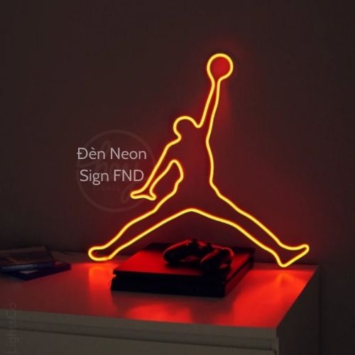 Đèn neon sign Đèn tiktok Decor home Den trang tri phòng ngủ hinh Jordan