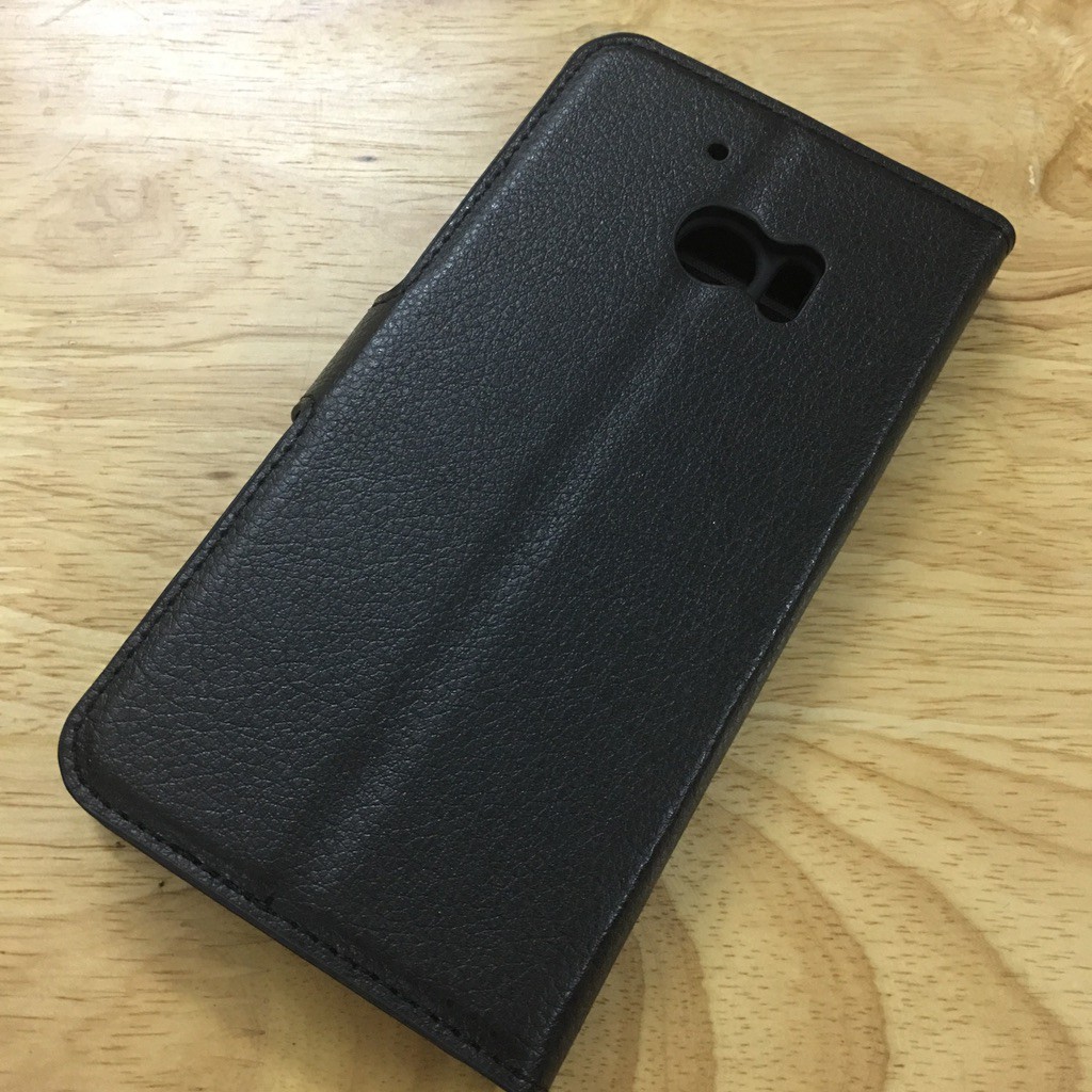 HTC 10 - Bao da điện thoại chất liệu PU dạng ví - Màu Đen