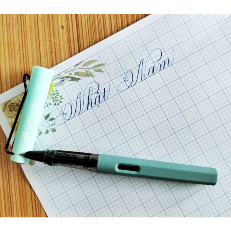 Bút máy Cánh Diều 108 ngòi lá tre không rỉ bút nét thanh đậm bút luyện viết chữ đẹp bút viết calligraphy bút mực