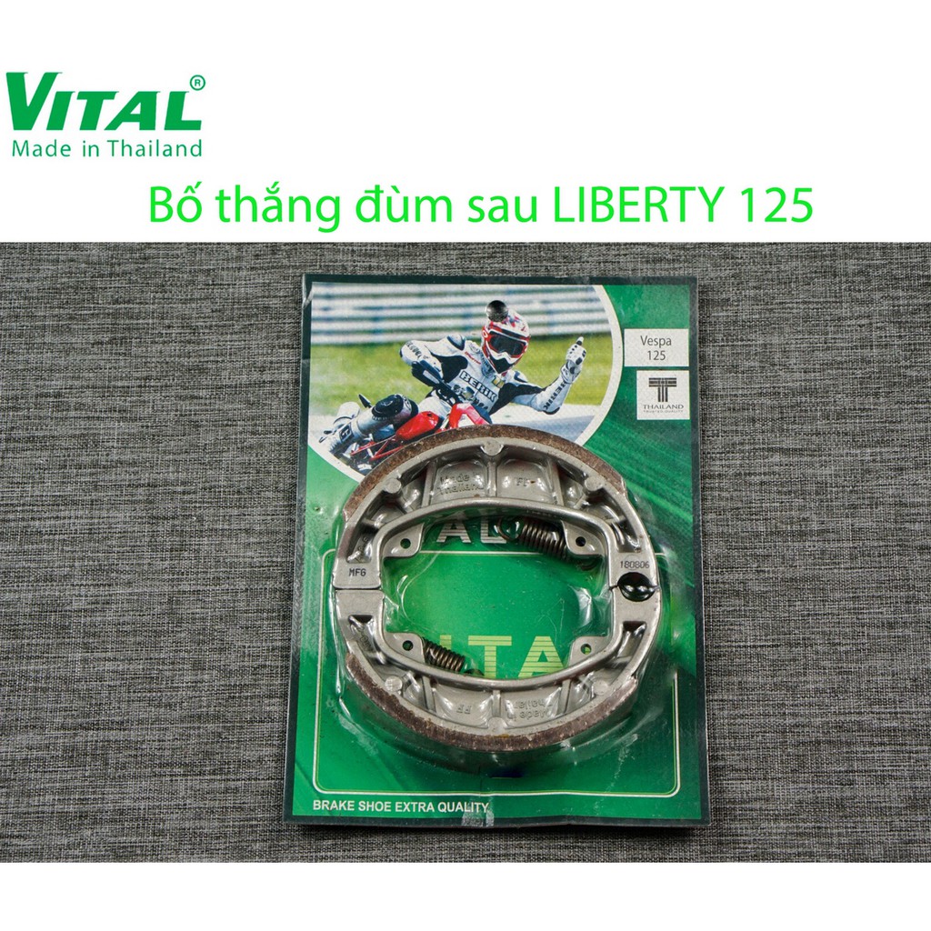 Bố thắng đĩa trước + sau LIBERTY 125 3vie hiệu VITAL - Má phanh xe máy, bố thắng đĩa VITAL chính hãng Thái lan