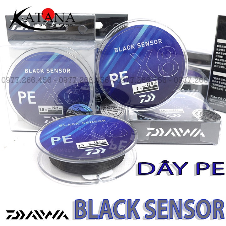 Dây Pe Daiwa Black Sensor X8 150m - New 2021