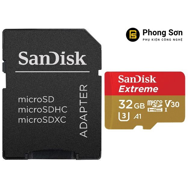 Thẻ nhớ Micro SDHC 32GB Extreme 667x 100mb/s UHS-1 Sandisk | BigBuy360 - bigbuy360.vn