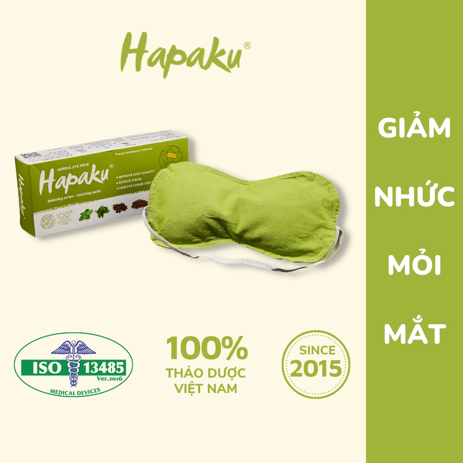 Túi Chườm Nóng Lạnh Thảo Dược Giảm Nhức Mỏi Mắt Dùng Lò Vi Sóng Hapaku
