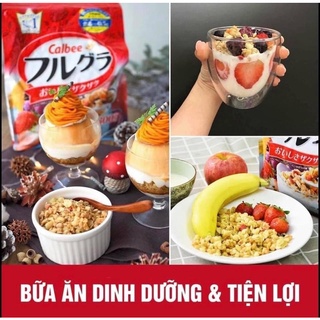 Ngũ Cốc Trái Cây Calbee nội địa Nhật mẫu mới 750g