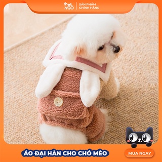 Áo liền quần chó mèo Đại Hàn, áo chó mèo Siêu Ấm