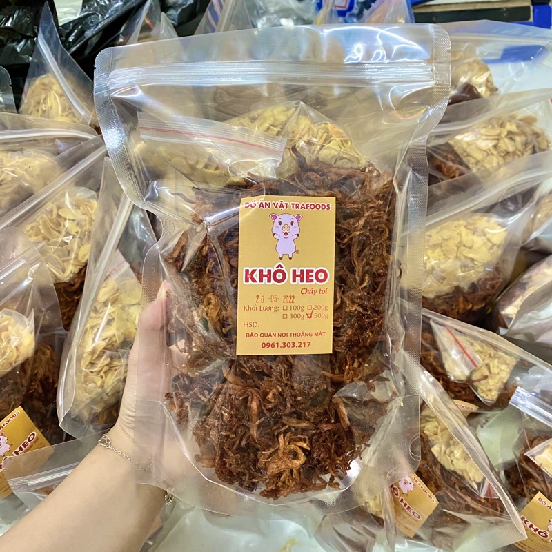 1KG KHÔ HEO CHÁY TỎI loại ngon đặc biệt